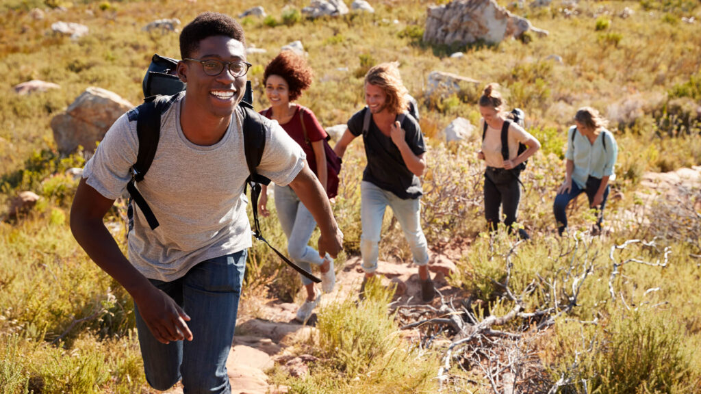 Friends-Hiking