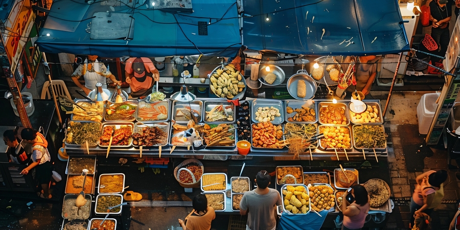 Food streets of Bangkok