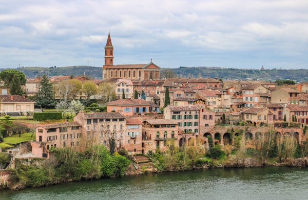 historical old town in corfu island